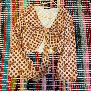 Tiger and Bohemian Chic Crop Top